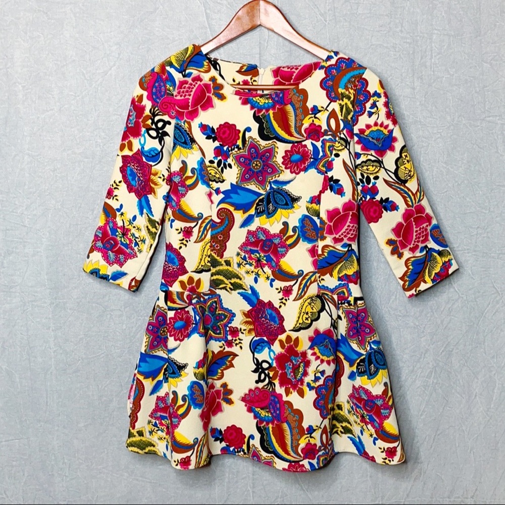 [ RARE ] Handmade Vintage 1970’s Tunic Boho Gypsy Retro Floral Statement